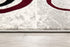 10' Red And White Abstract Runner Rug